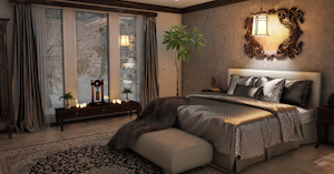 Luxury Hotel room is enhanced by the finer details, including the aesthetically pleasing and advanced functioning Vimar light switches