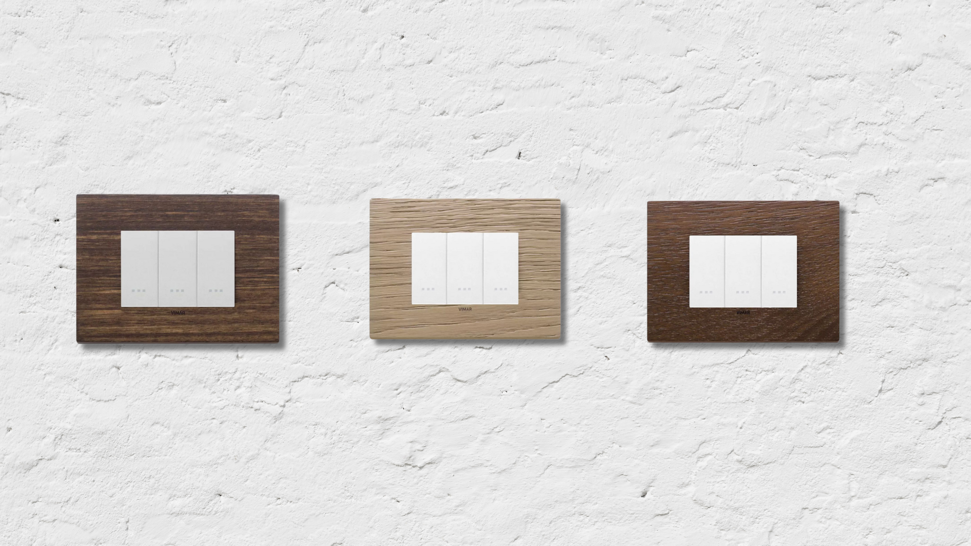 Eikon Exé Wood Styled Light Switches.