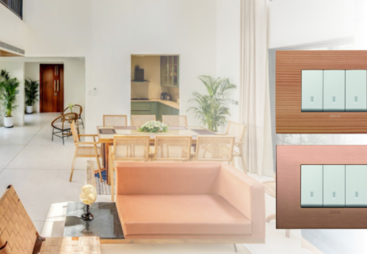 A luxury villa with unique vimar light switches enhances the overall feel and functionality of the accomodation.