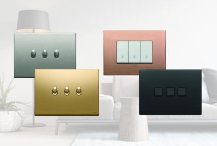 Metallic Light Switches for Modern, Industrial, Minimalist, and Luxury Design Interiors